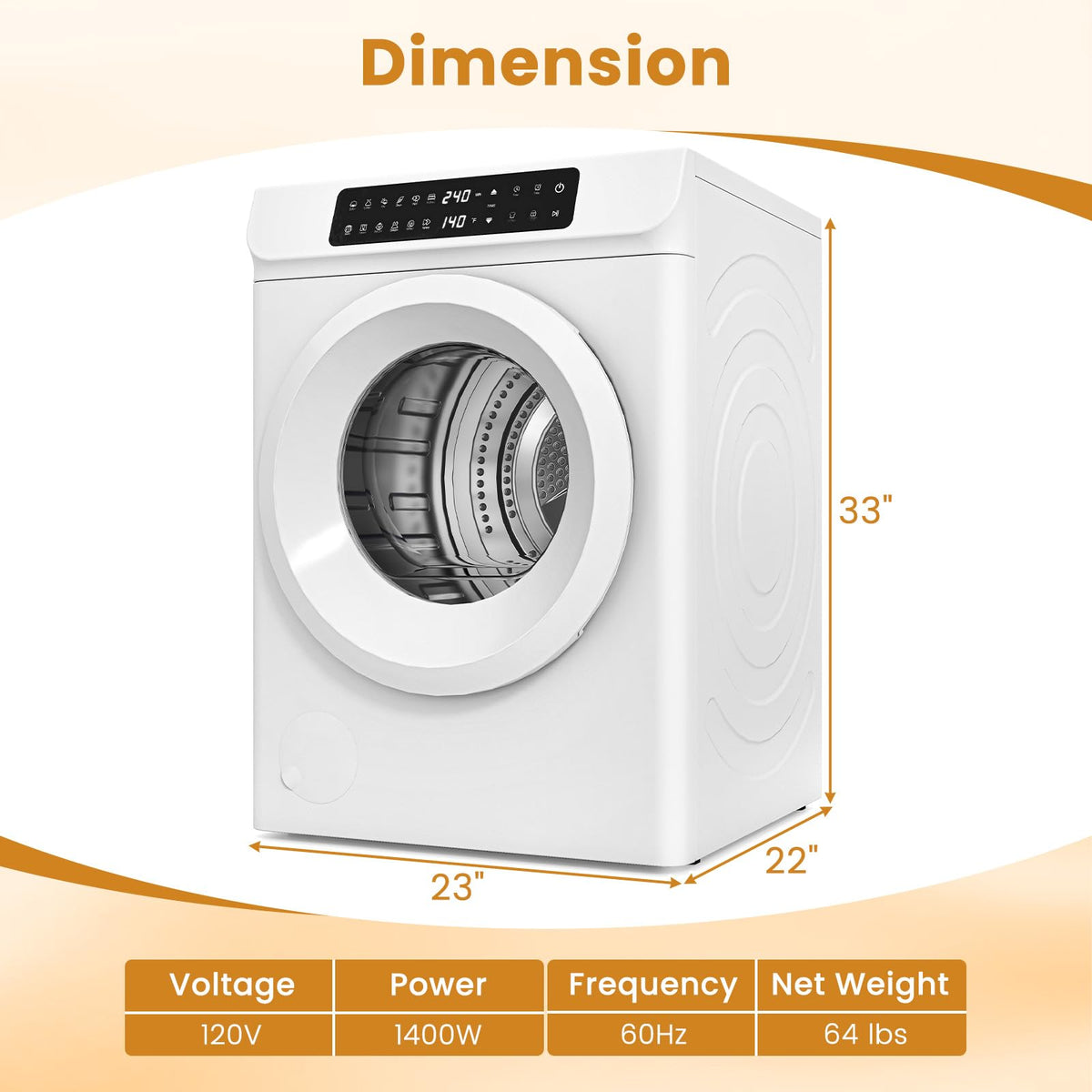 Auertech Portable Washer and Dryer Combo Set, 2.8 CU. FT. Portable Clothes Dryers with Boot Dryer, 28 lbs Fully Automatic Washing Machine, Compact Washer and Dryer for Apartment, RV, Dorm