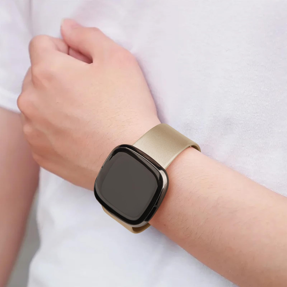 AK Straps for Fitbit Sense 2/Fitbit Sense/Fitbit Versa 4/Fitbit Versa 3 Straps for Women Men,Silicone Sport Classic Soft Replacement Straps Compatible with Fitbit Versa 3/Versa 4/Sense/Sense 2