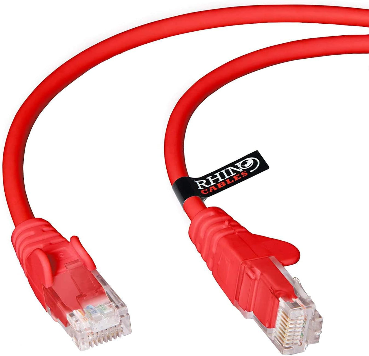 rhinocables CAT 5e High-Speed Ethernet Cable - Reliable LAN Network RJ45 Cable for Fast Internet & Data Transfer | Durable WiFi Broadband Cable for Gaming & Streaming, (10m, Grey, Pack of 3)