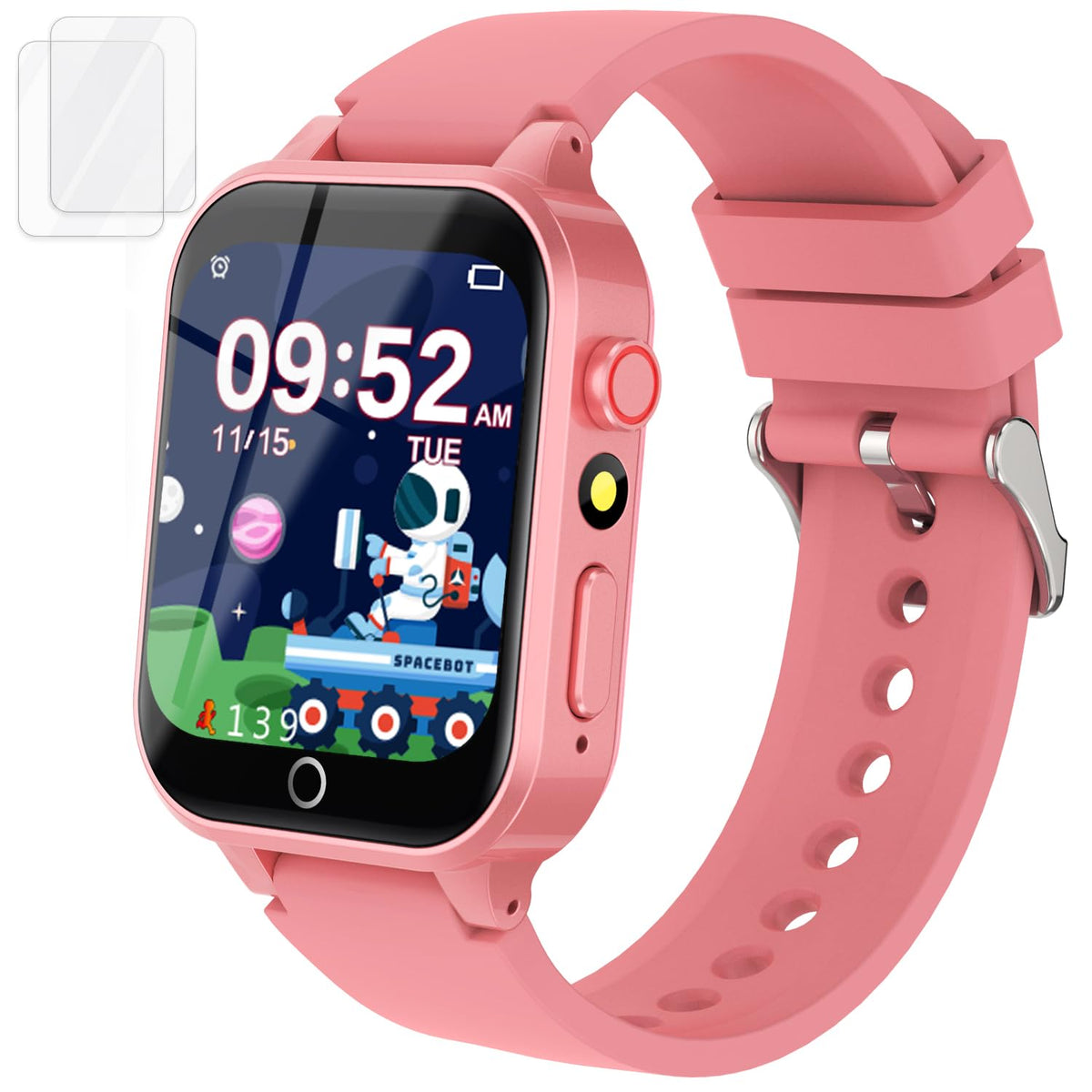 Kids Smart Watches Girls Age 5-12, 26 Games High-Resolution Touchscreen Kids Watch with Video Camera Music Player Pedometer Flashlight 12/24 hr Educational Toys Birthday Gifts for Girls Ages 6 7 8