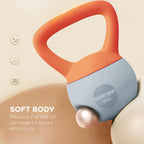 SPORTNOW 4/6/8/10/12kg Soft Kettlebell with Non Slip Handle Grey