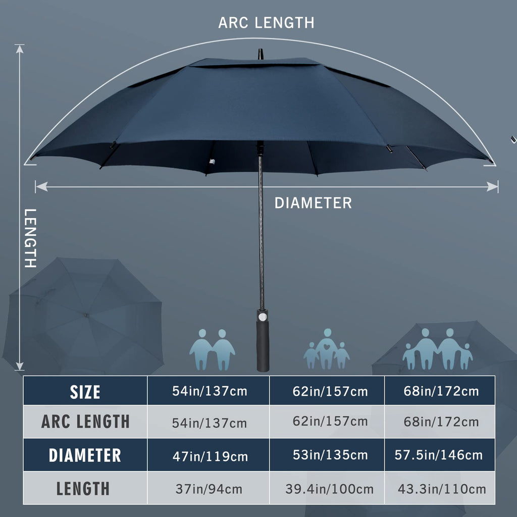 ZOMAKE Golf Umbrella Windproof and Rainproof Large