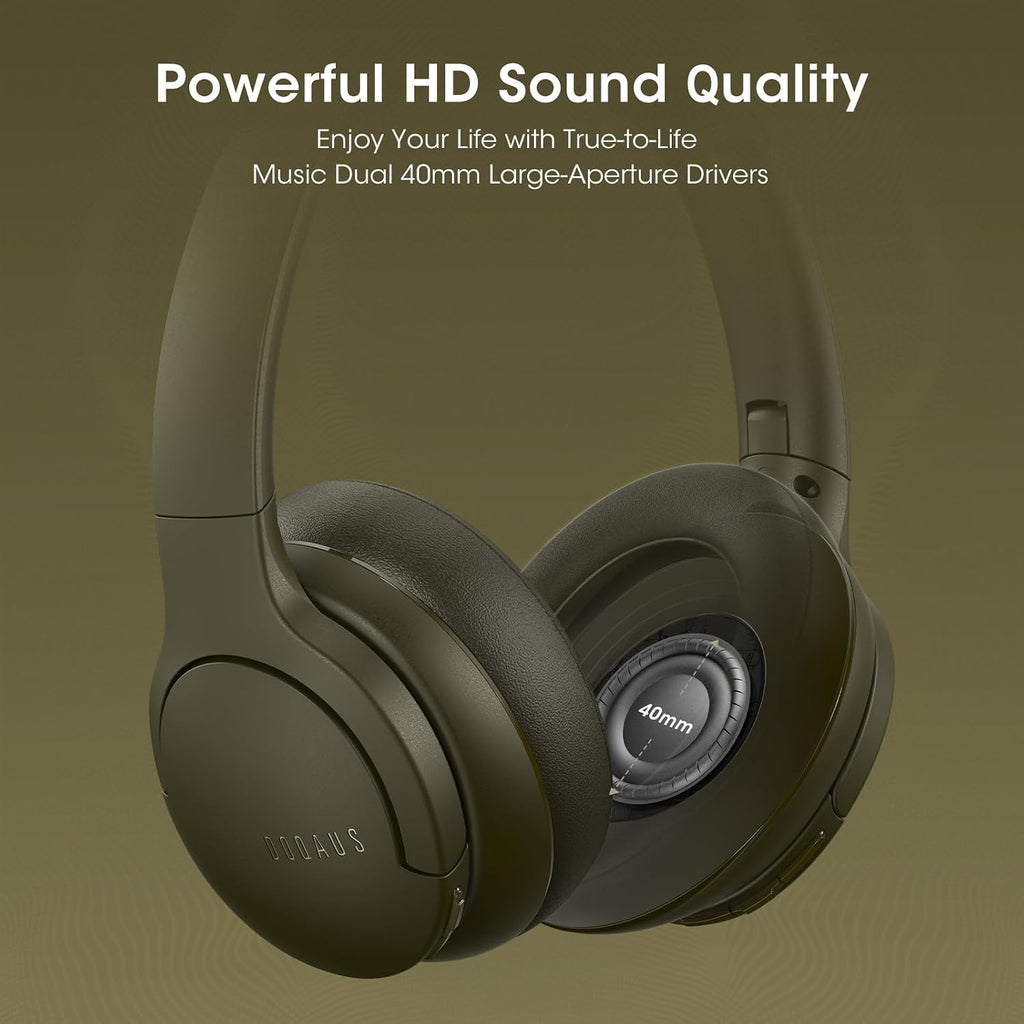 DOQAUS Bluetooth Headphones Over Ear, Headphones Wireless with 90H Playtime