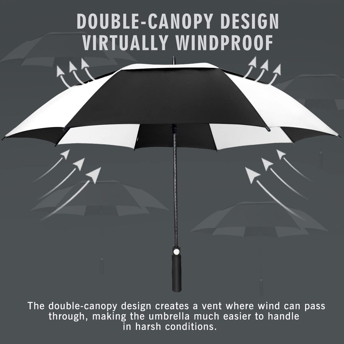 ZOMAKE Golf Umbrella Windproof and Rainproof Large