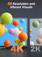 KYY Portable Monitor 15.6" 1080P Computer Monitor Screen Extender w/Cover