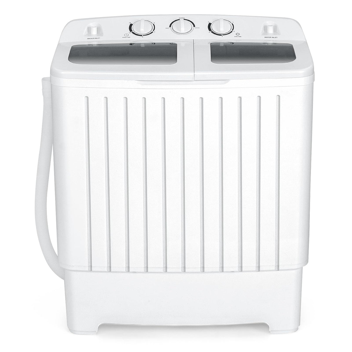 COSTWAY Portable Washing Machine, 12Lbs Washer and 8Lbs Spinner, Blue+White