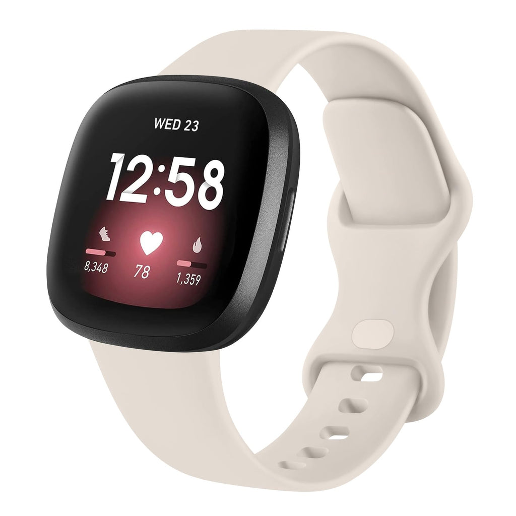 AK Straps for Fitbit Sense 2/Fitbit Sense/Fitbit Versa 4/Fitbit Versa 3 Straps for Women Men,Silicone Sport Classic Soft Replacement Straps Compatible with Fitbit Versa 3/Versa 4/Sense/Sense 2