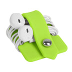Portable Electronic Device Cover Cord Organizer for Earphones, Yellow