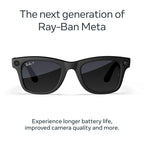 Ray-Ban Meta (Gen 2) Wayfarer, Matte Black, Clear lenses