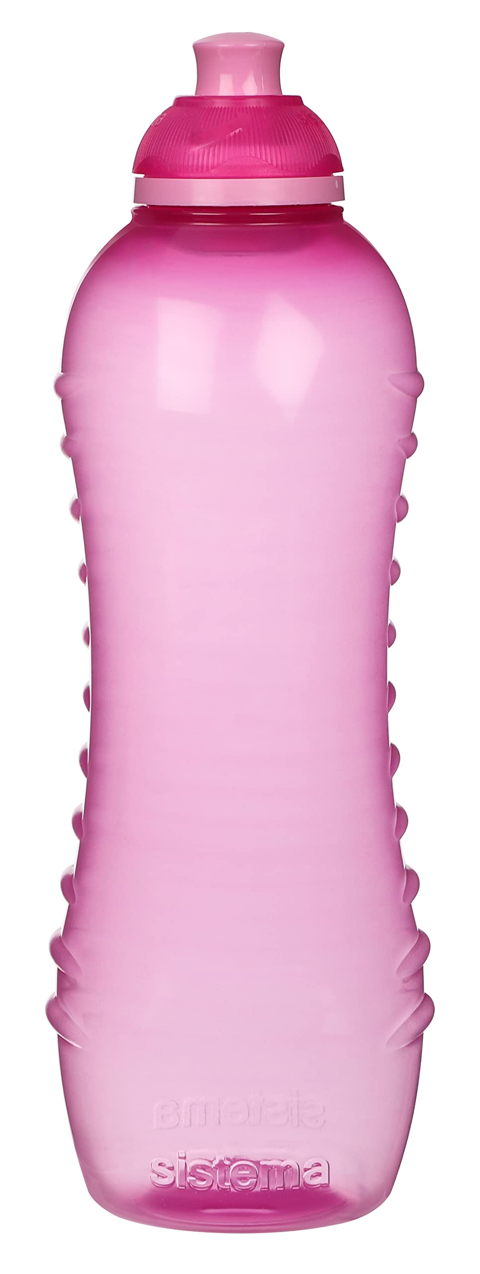 Sistema Squeeze Twist 'n' Sip Sports Water Bottles | 460 ml | Leakproof Kids Water Bottles | BPA-Free | Blue | 4 Count