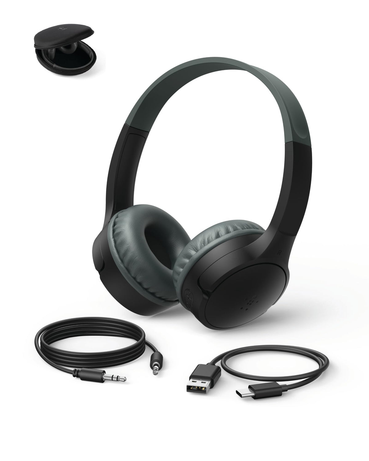 Belkin SoundForm Mini Kids Headphones, Wireless & Wired, 30H Playtime, Case