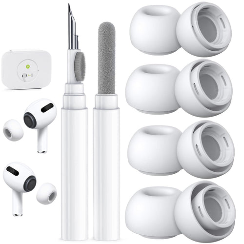 5 Pairs Replacement Ear Tips for AirPods Pro 3 (White)