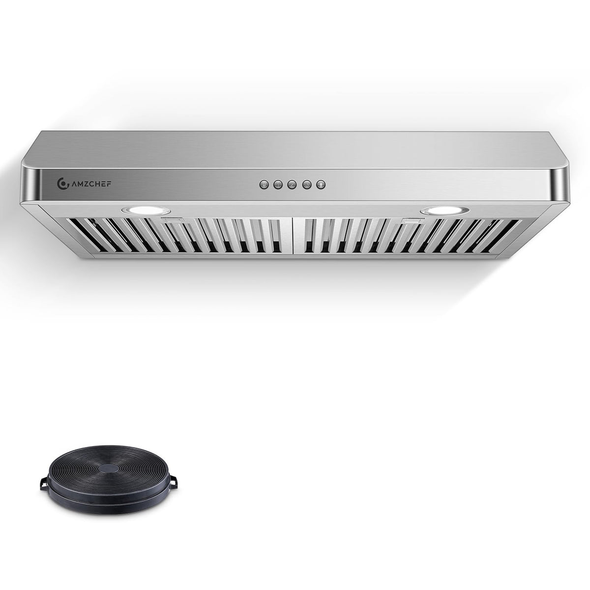 AMZCHEF 30" Under Cabinet Range Hood, 750CFM Stainless Steel Vent Hood