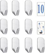 10 Pack Small Sticky Hooks for Hanging