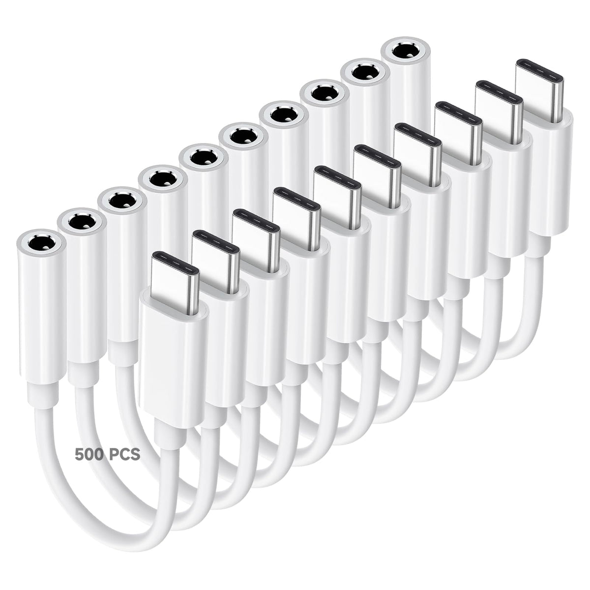 Htrenc USB C to 3.5mm Headphone Jack Adapter, 2 Pack