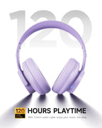 Picun B8 Wireless Bluetooth Headphones, 120H Playtime, 3EQ Modes, Black