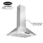 30 in. Lumin Coll 380 CFM Ducted Island Range Hood, LED, Stainless Steel