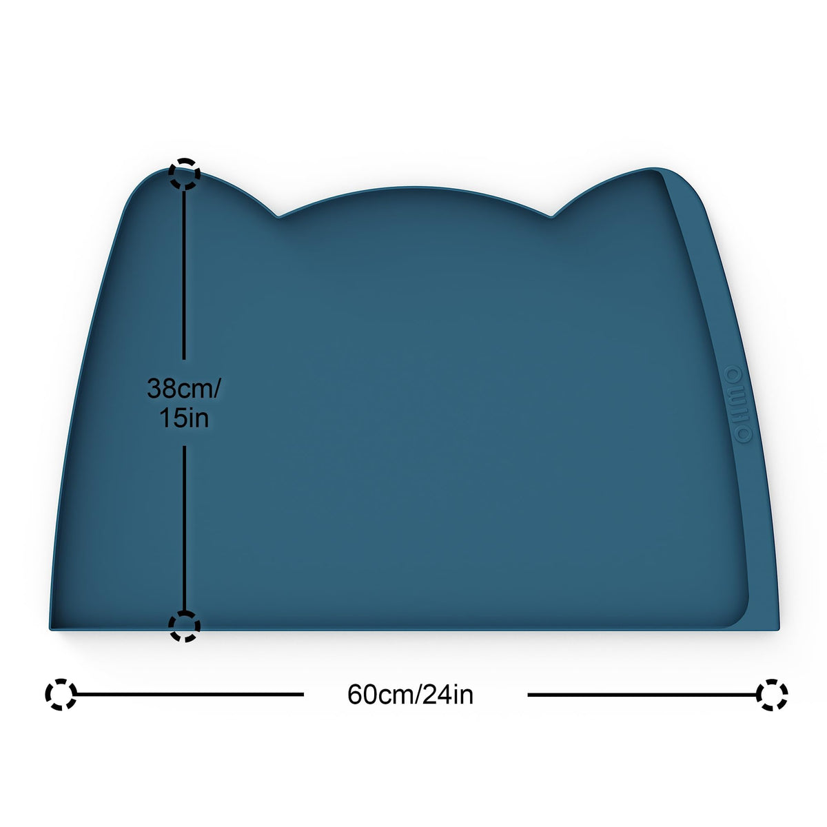 OHMO Silicone Cat Food Mat for Food&Water Bowls, 46x25cm, Honey