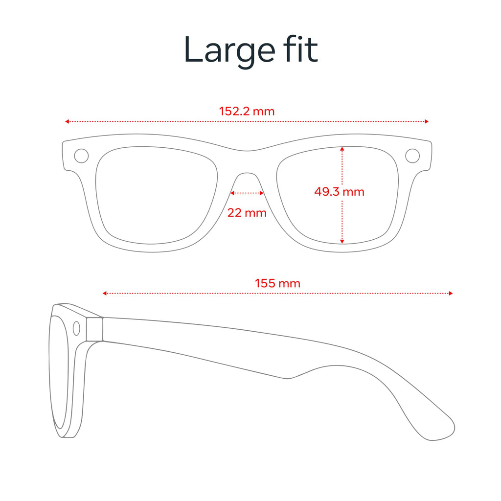 Ray-Ban Meta (Gen 2) Wayfarer, Matte Black, Clear lenses
