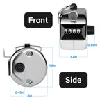 tally counter, 4-digit clicker counter, Metal hand tally counters clicker for counting, golf scoring