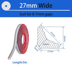 Zayejod PVC Quadrant Trim Laminate Beading Self Adhesive Matte White