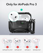 ESR for AirPods 5/4 Case, Compatible with MagSafe, Drop-Proof Lock, Black