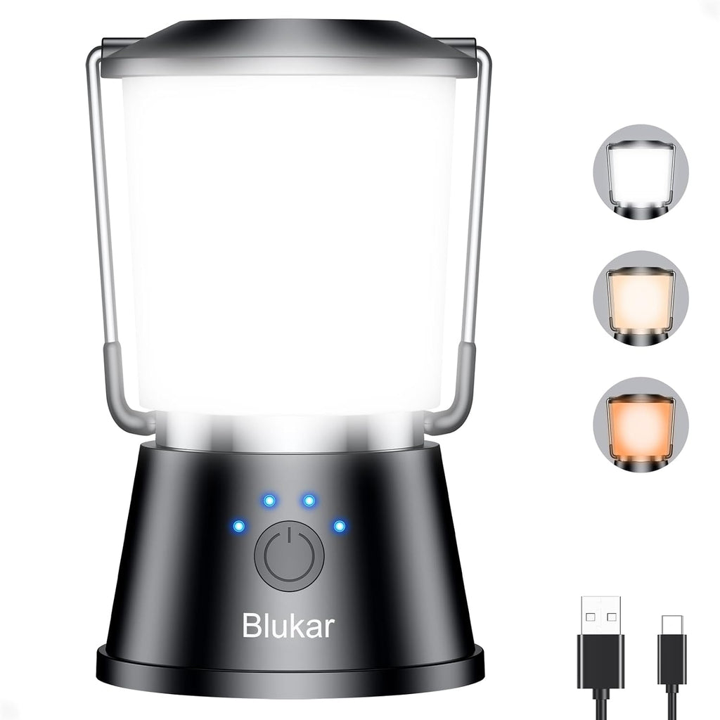 Blukar Camping Lights Rechargeable, 2000L Camping Lantern Lamp Essentials