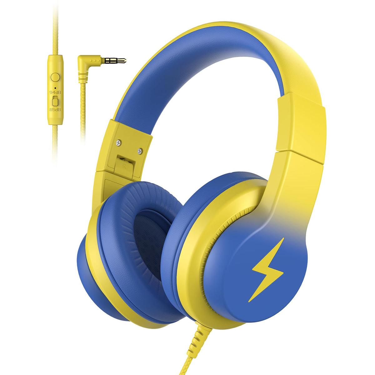 Candy Bila Wired Kids Headphones for School, Over-Ear for Boys Girls