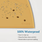 OHMO Silicone Cat Food Mat for Food&Water Bowls, 46x25cm, Honey