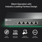 TP-Link TL-SG105S 5-Port Gigabit Network Switch, Metal Ethernet Splitter