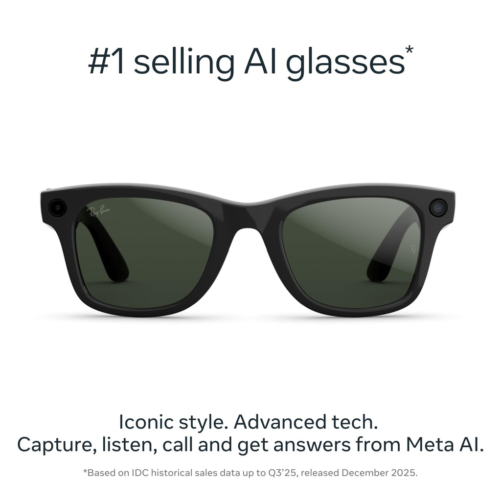 Ray-Ban Meta (Gen 2) Wayfarer, Matte Black, Clear lenses