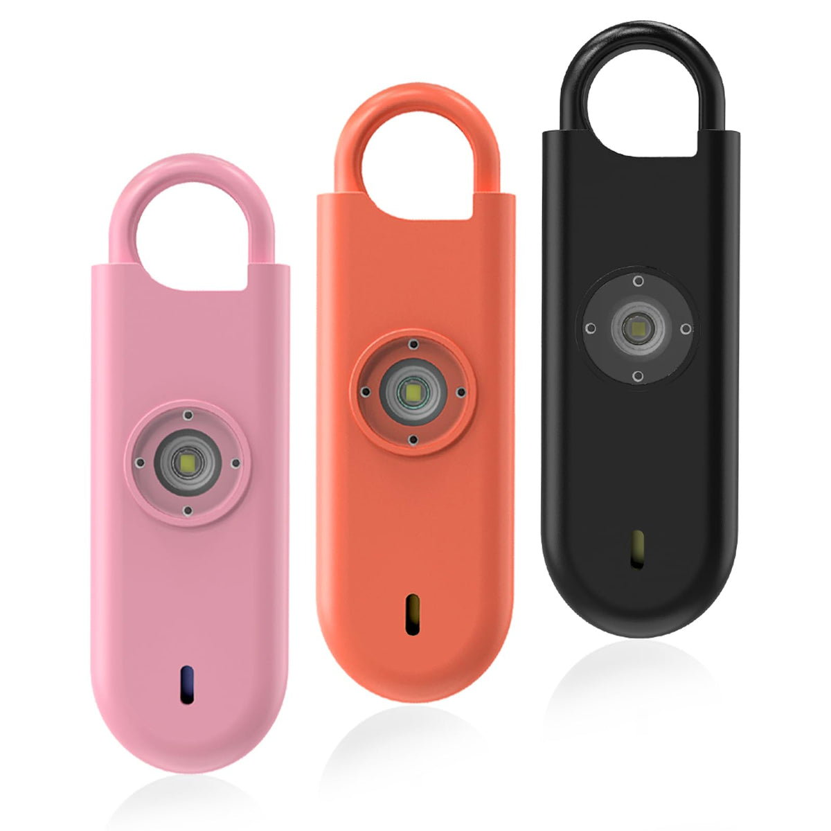 Fauxomor 140dB Personal Safety Alarm for Women 3pack Self Defense Keychain