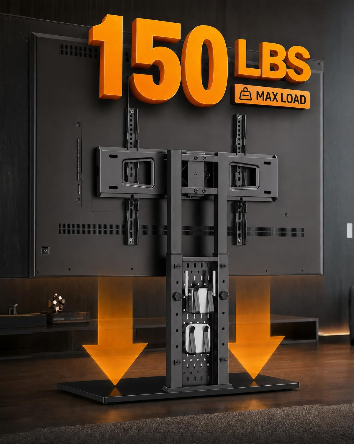 Perlegear Universal Swivel TV Stand Base for 32–70 inch TVs to 99lbs
