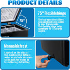 DEMULLER 3.2 CU.FT Small Deep Freezer with Electronic Panel Black