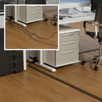 D-Line 6ft Floor Cord Cover, Cable Protector, Hide Extension Cords, Protect Cords, Prevent Cable Trips, Heavy Duty Cord Hider - Cable Cavity = 0.63" (W) x 0.31" (H) - Beige