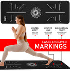 OZE SPORTS Yoga Mat, NBR Foam, Extra Thick, Non-Slip, High Density, Large, for Pilates, Gymnastics, HiiT and Fitness, with Free Carry Strap