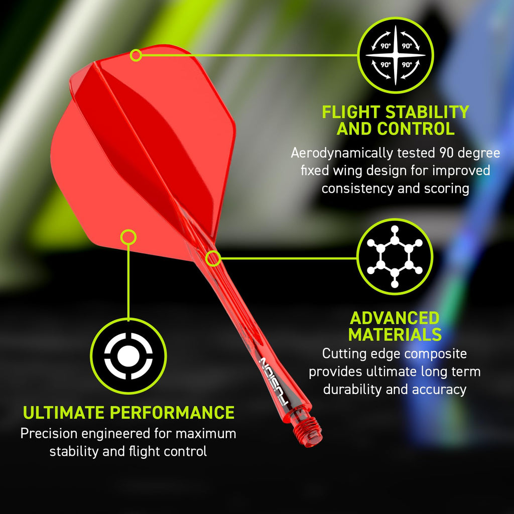 WINMAU | Fusion Integrated Dart Flights & Dart Stems | No.2