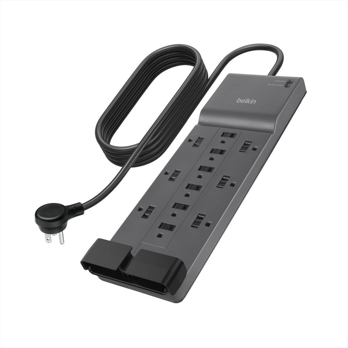 Belkin 12-Outlet Surge Protector Power Strip, 3780J, 8ft Cord, 3 Pack - Material - Color