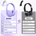 BERIBES Bluetooth Headphones Over Ear Wireless HiFi Stereo Headsets 65H 6EQ