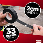 Status IONOS Red PVC Tape, 33 metres, Pack of 1