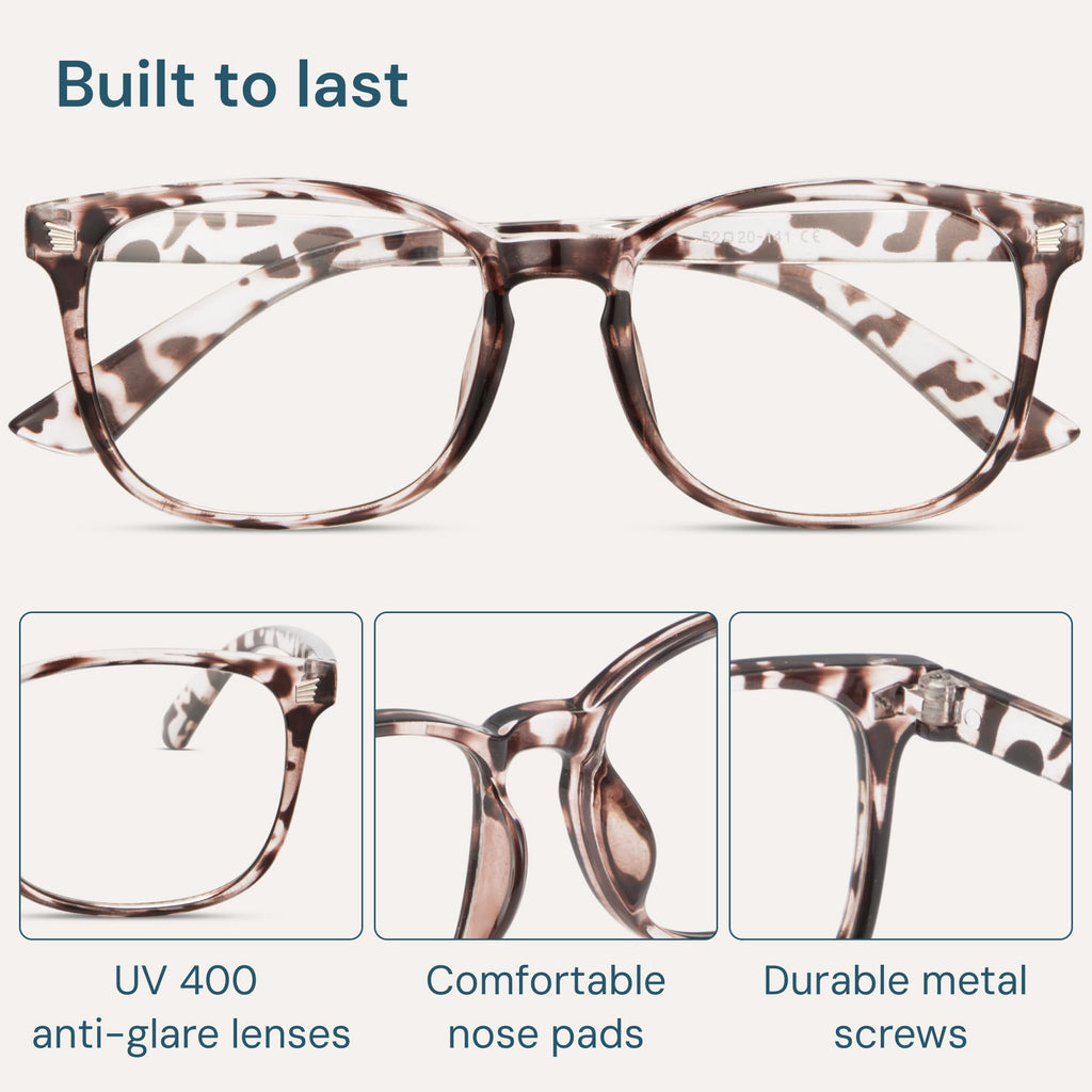 Gaoye Blue Light Blocking Glasses -Fashion Square Eyeglasses, Anti UV Ray Computer Gaming Glasses Blue Blockers for Women/Men