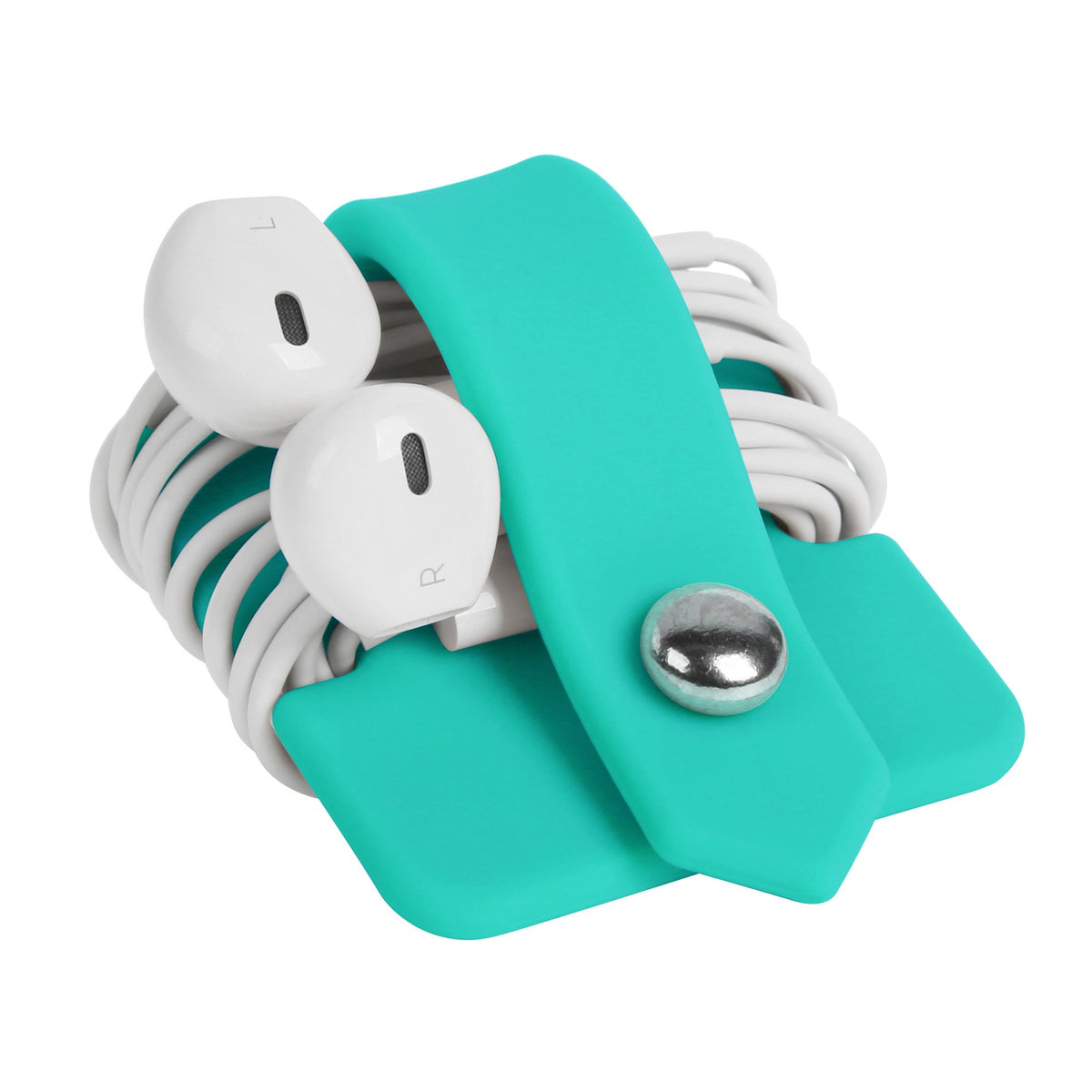 Portable Electronic Device Cover Cord Organizer for Earphones, Yellow