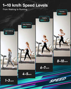 Treadmill for Home Foldable Walking Pad - Running Machine with Incline stable