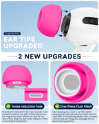 5 Pairs Replacement Ear Tips for AirPods Pro 3 (White)