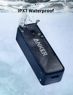 Anker soundcore 2 Portable Bluetooth Speaker, 24-Hour Playtime, IPX7