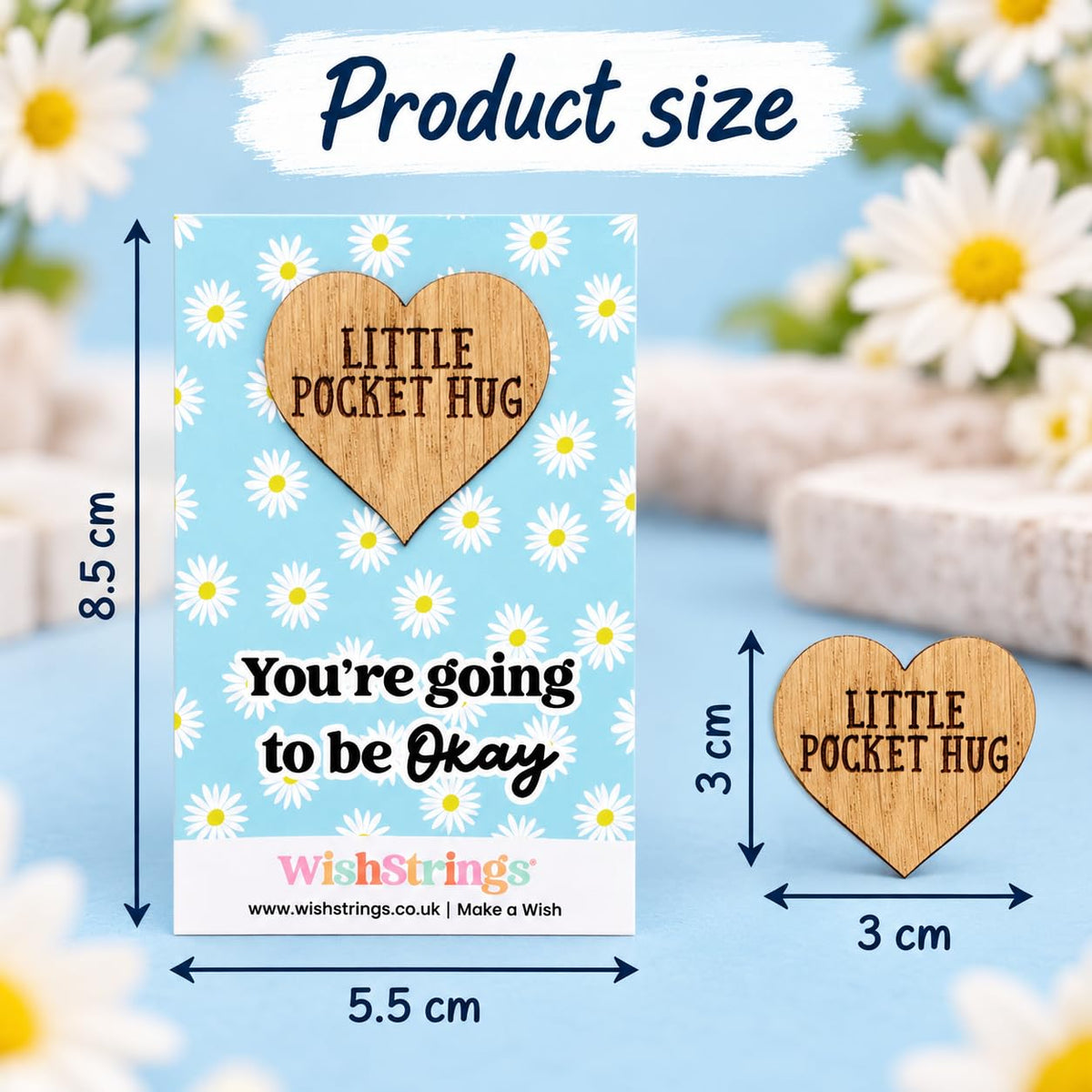 WishStrings Pocket Hug, Little Hug Gifts, Thinking of You Card