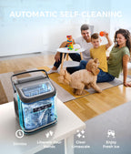 ecozy 2.4" Clear Ice Ball Maker Countertop Minimal Footprint, Sphere Ice
