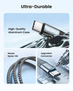 ZKAPOR Short USB C Cable 30CM, Type C Charger Cable 3A Fast Charging USB C