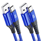 2-Pack 1M USB C Cable 3.1A Fast Car Charger Cable Compatible for iPhone 17 air 16 15 Plus Pro Max, Samsung Flip/Fold 7 6 5 4 3 S26 S25 S24 S10 S20 S21 S22 S23 A16/15/14/13/12 A35/A34 A56/55/54, Pixel