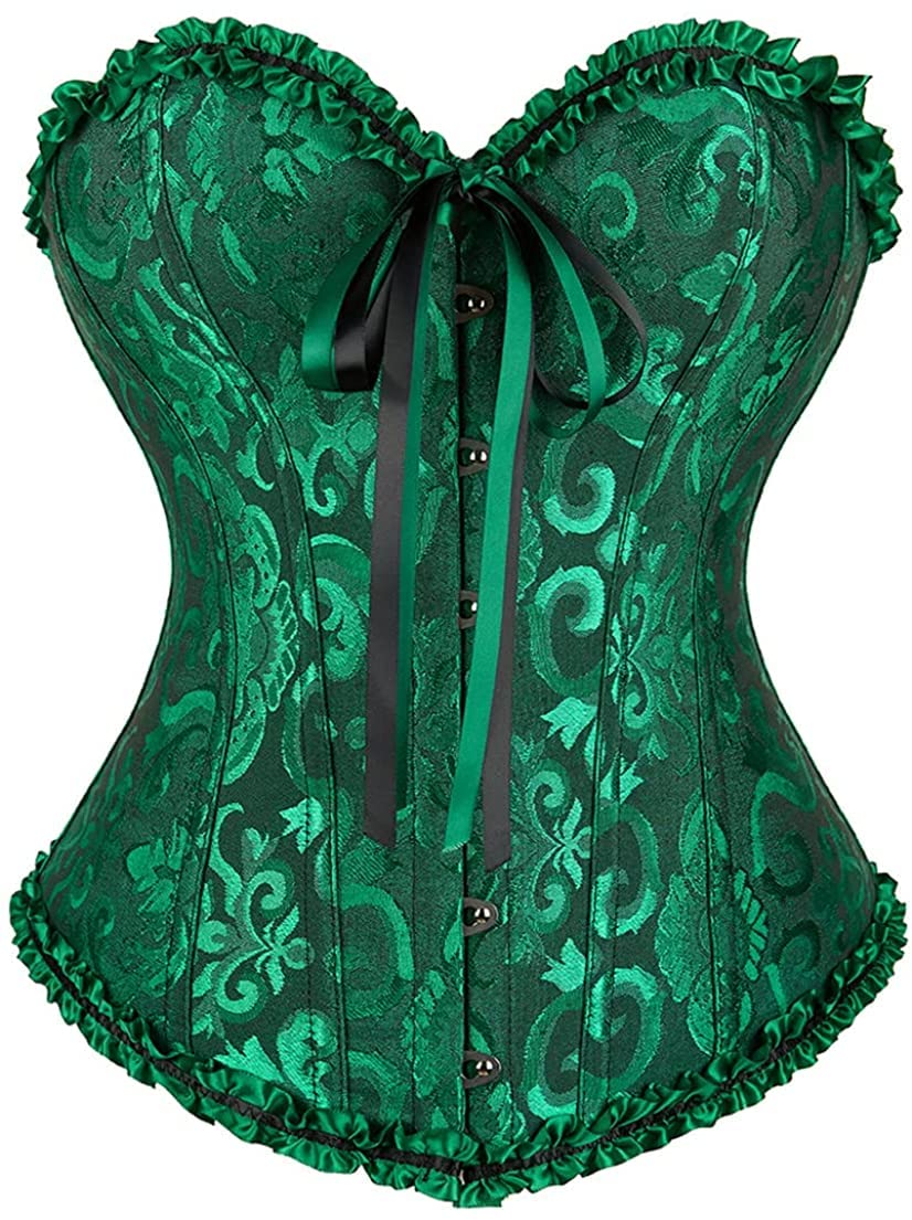 SZIVYSHI Halloween Overbust Corset Top